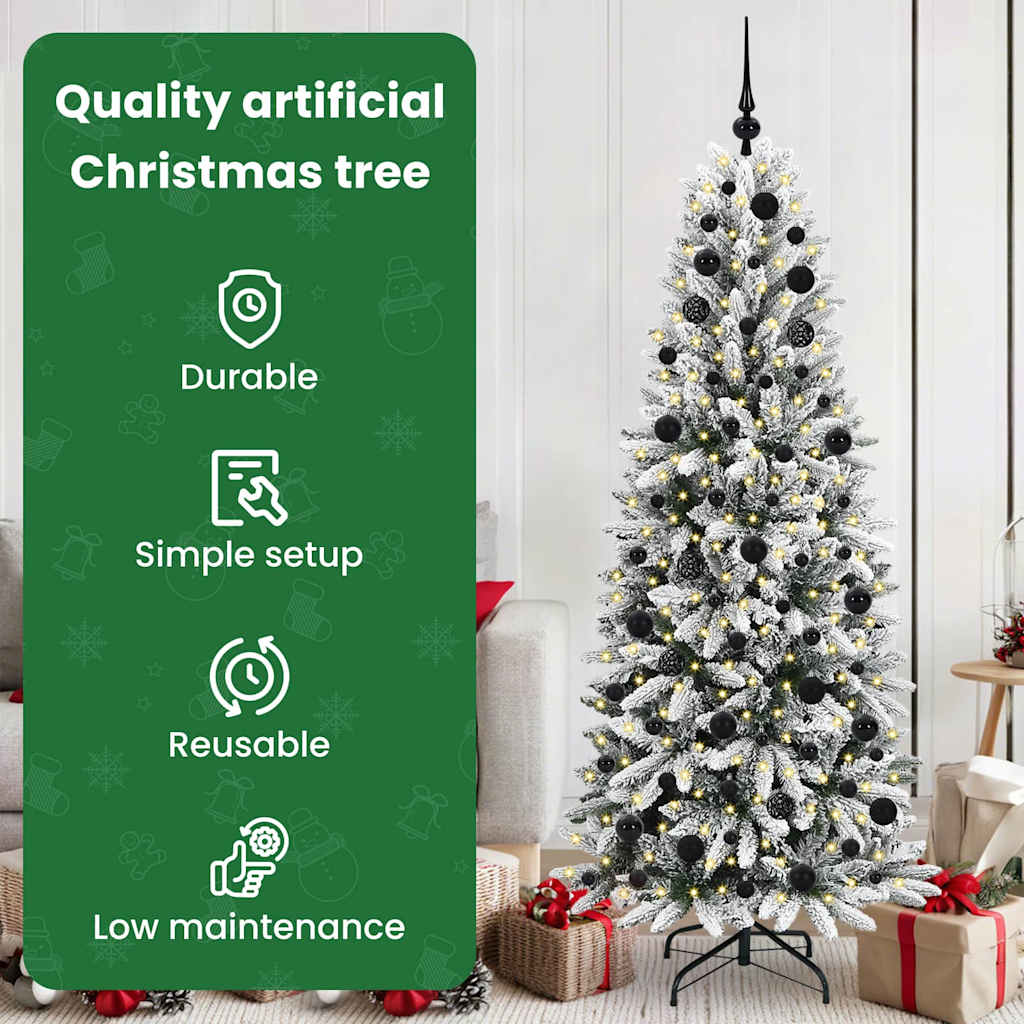 Artificial Christmas tree HORIZON WINTER, with 300 LED stand White 180 cm.