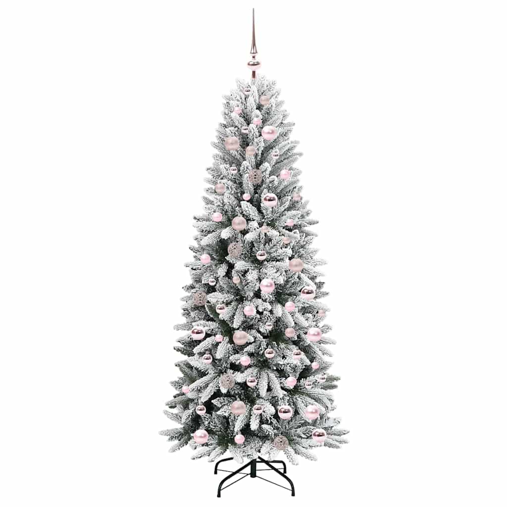 Dirbtinė Kalėdų eglutė HORIZON WINTER, su 300 LED stovu Balta 180 cm.