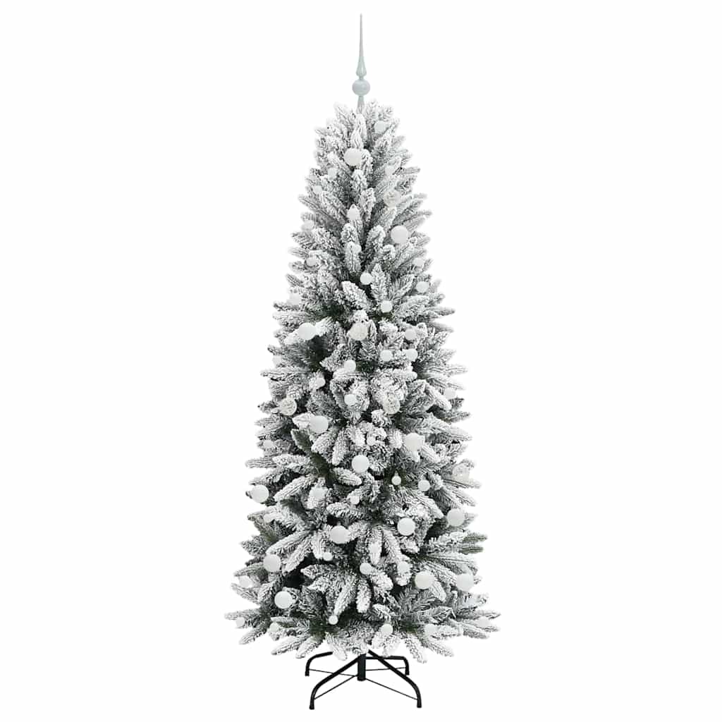 Dirbtinė Kalėdų eglutė su 300 LED s stovu Balta 180 cm