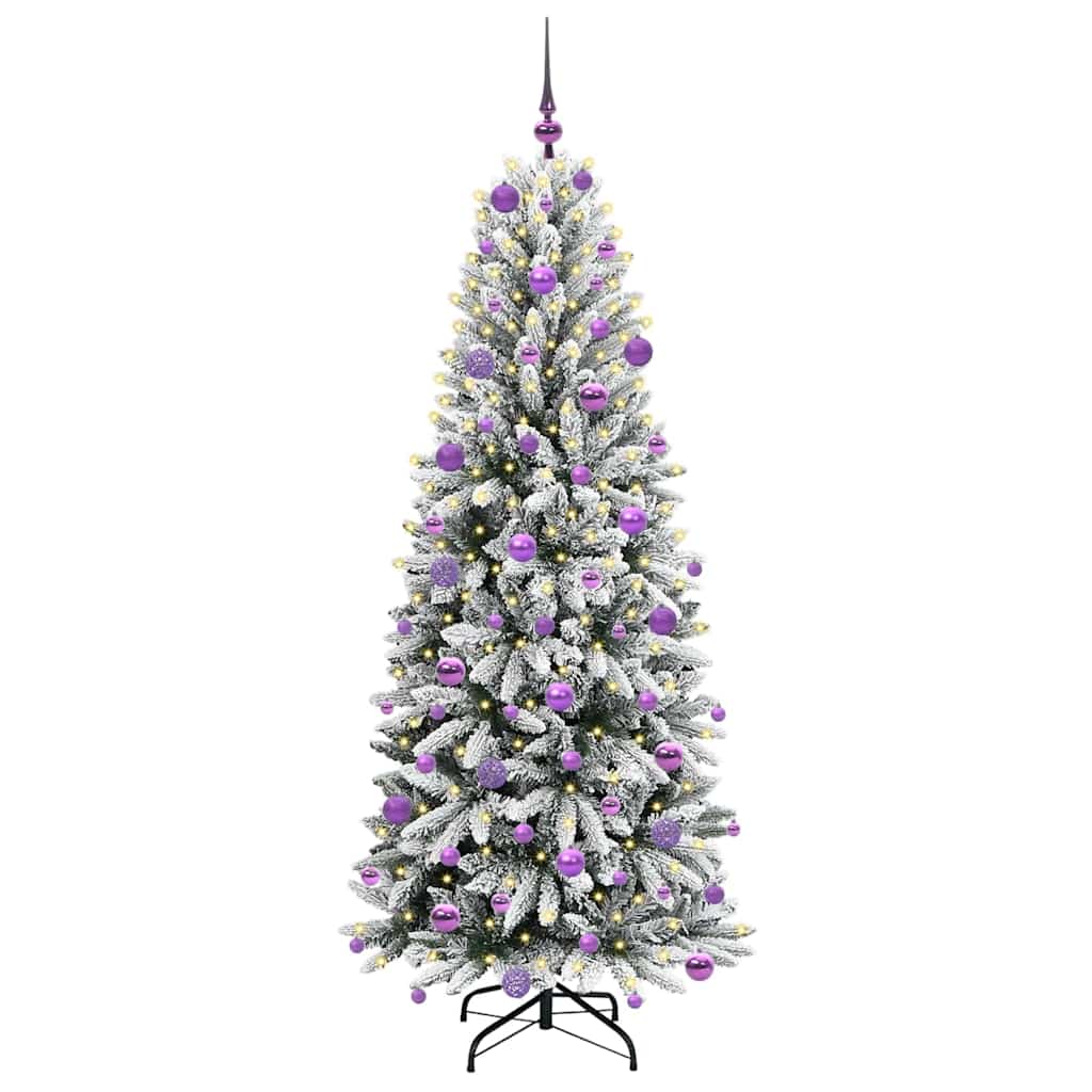 Mākslīgā Ziemassvētku eglīte HORIZON WINTER, ar 300 LED statīvu, balta, 180 cm.