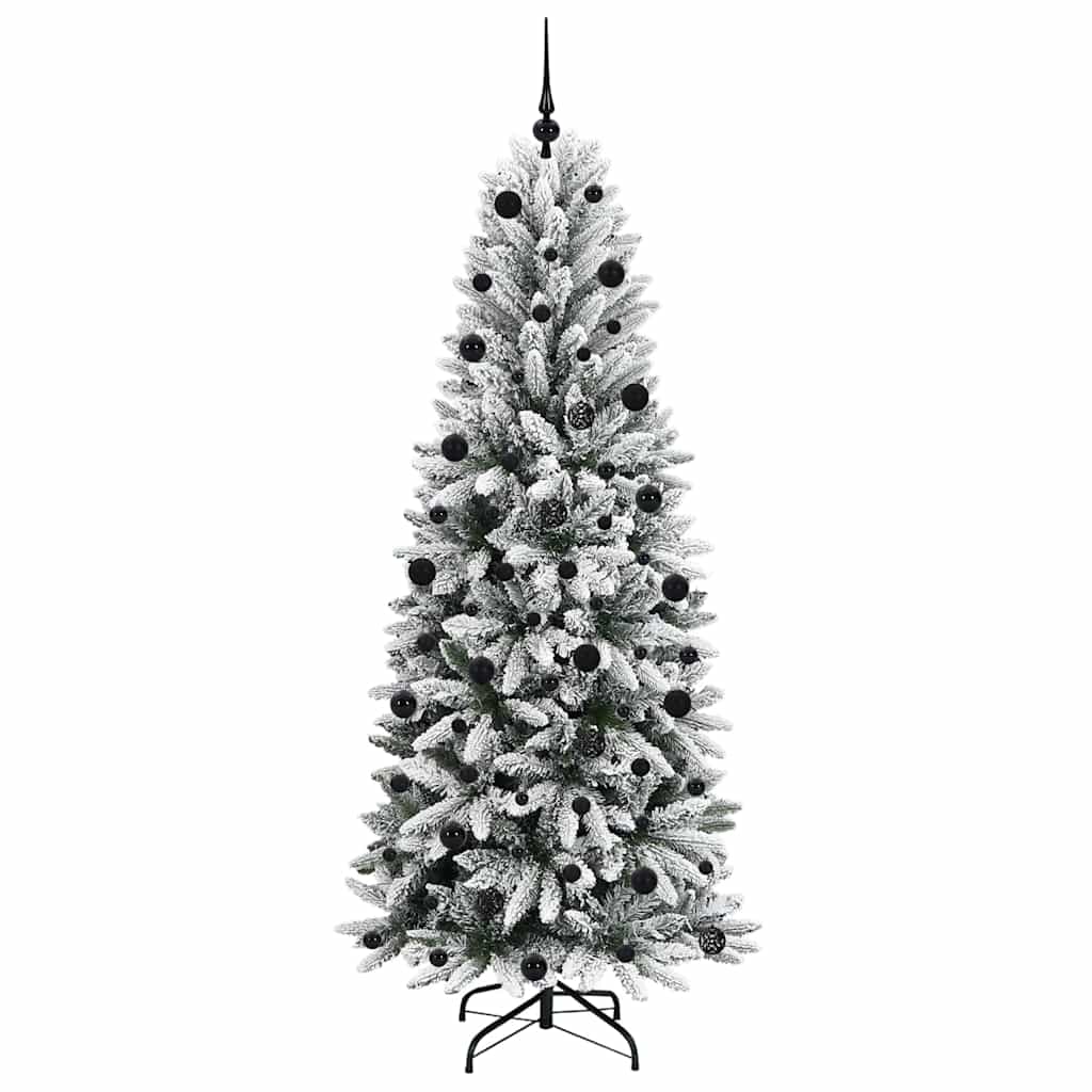 Mākslīgā Ziemassvētku eglīte FROST EMBER, ar 300 LED statīvu, Balta 210 cm.