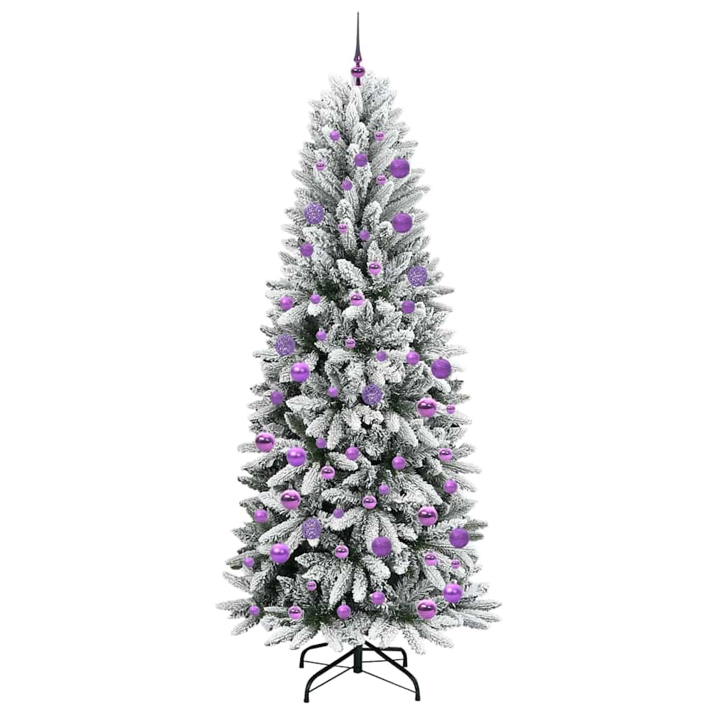 Dirbtinė Kalėdų eglutė FROST EMBER, su 300 LED stovu Balta 210 cm.
