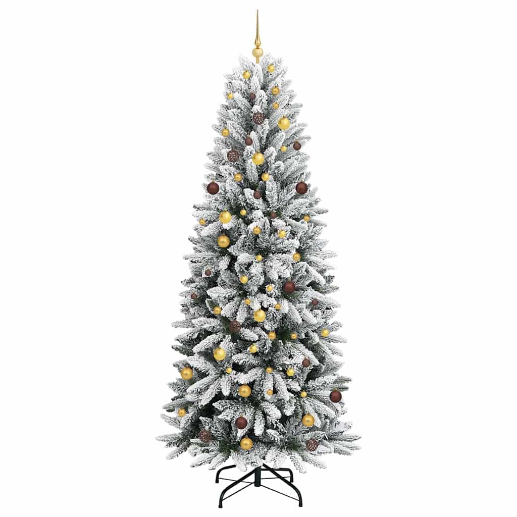 Dirbtinė Kalėdų eglutė su 300 LED s stovu Balta 240 cm