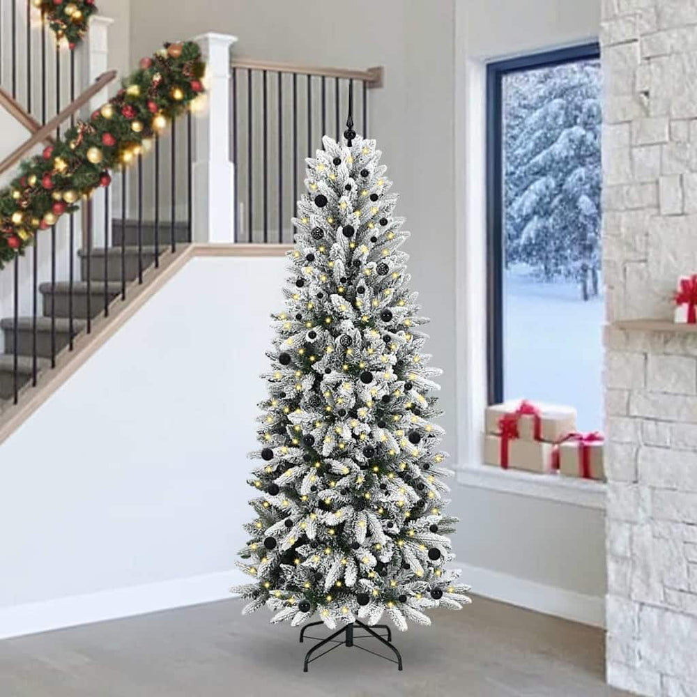 Dirbtinė Kalėdų eglutė WINTER PINE, su 300 LED stovu Balta 240 cm.