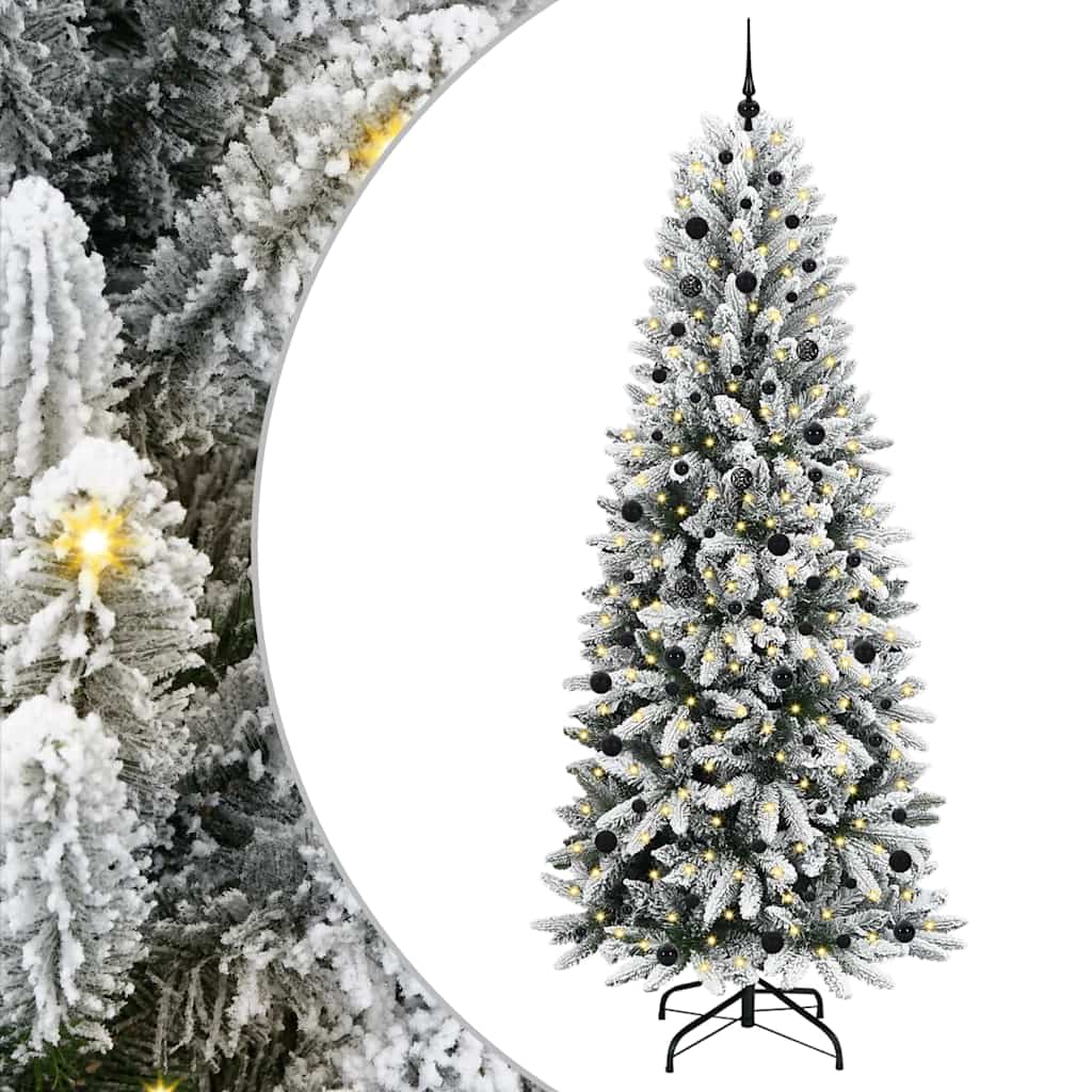 Dirbtinė Kalėdų eglutė WINTER PINE, su 300 LED stovu Balta 240 cm.