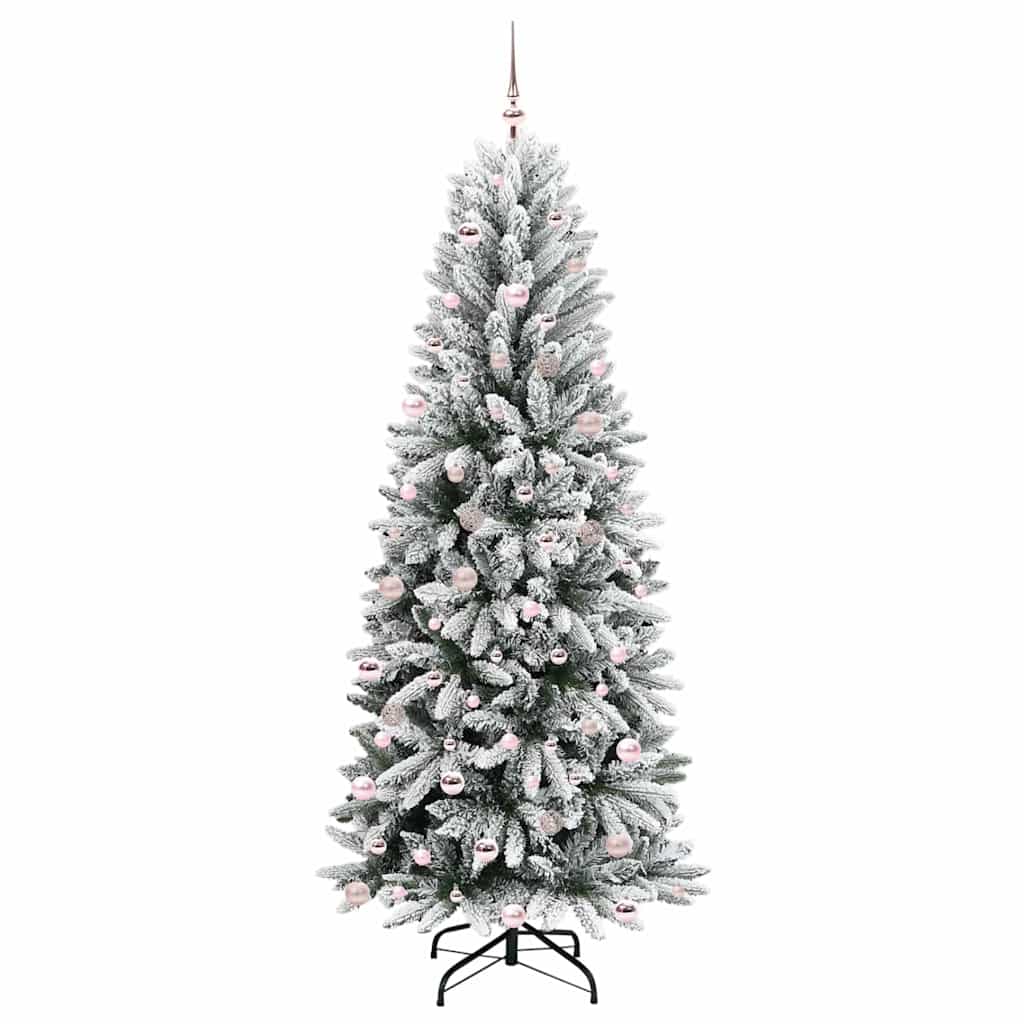 Dirbtinė Kalėdų eglutė WINTER PINE, su 300 LED stovu Balta 240 cm.