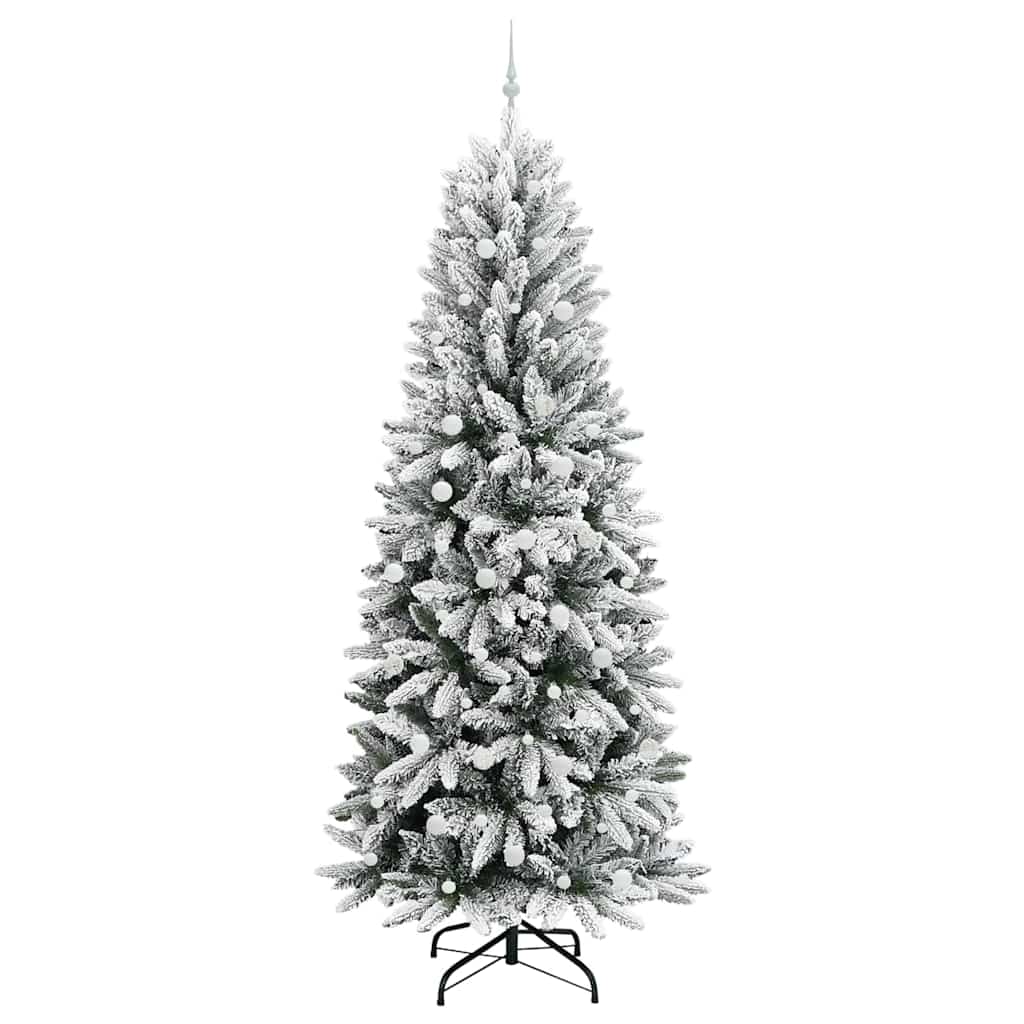 Dirbtinė Kalėdų eglutė su 300 LED s stovu Balta 240 cm