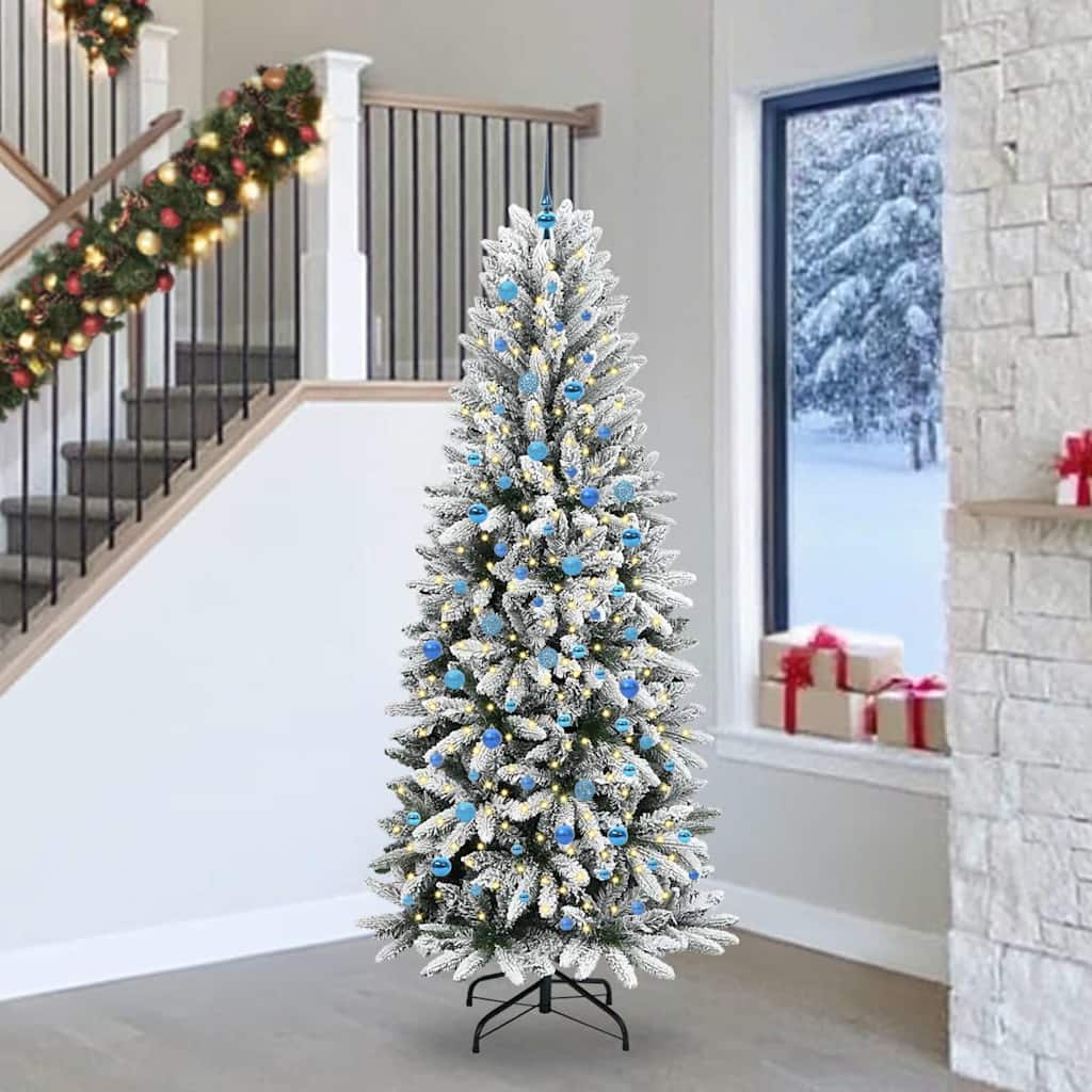 Artificial Christmas Tree WINTER PINE, with 300 LED stand White 240 cm.