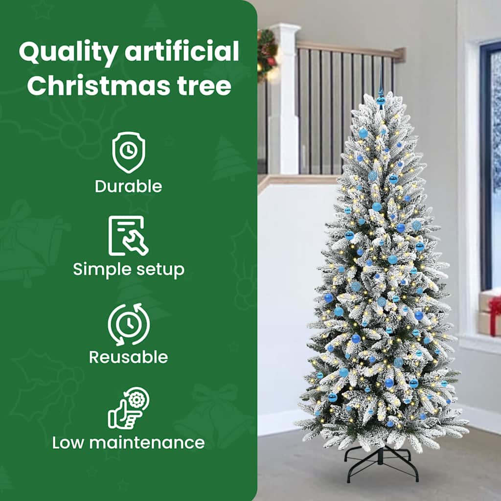 Artificial Christmas Tree WINTER PINE, with 300 LED stand White 240 cm.