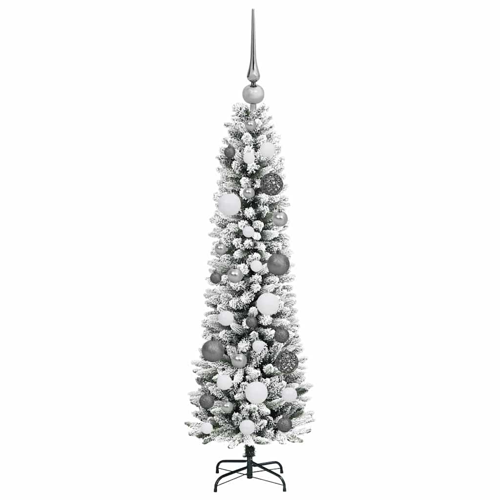 Dirbtinė Kalėdų eglutė Balta 120 cm PVC ir Metalas ir Plastikas