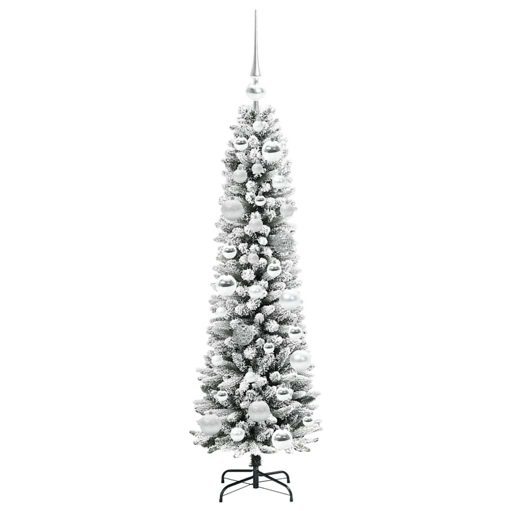 Dirbtinė Kalėdų eglutė Balta 120 cm PVC ir Metalas ir Plastikas