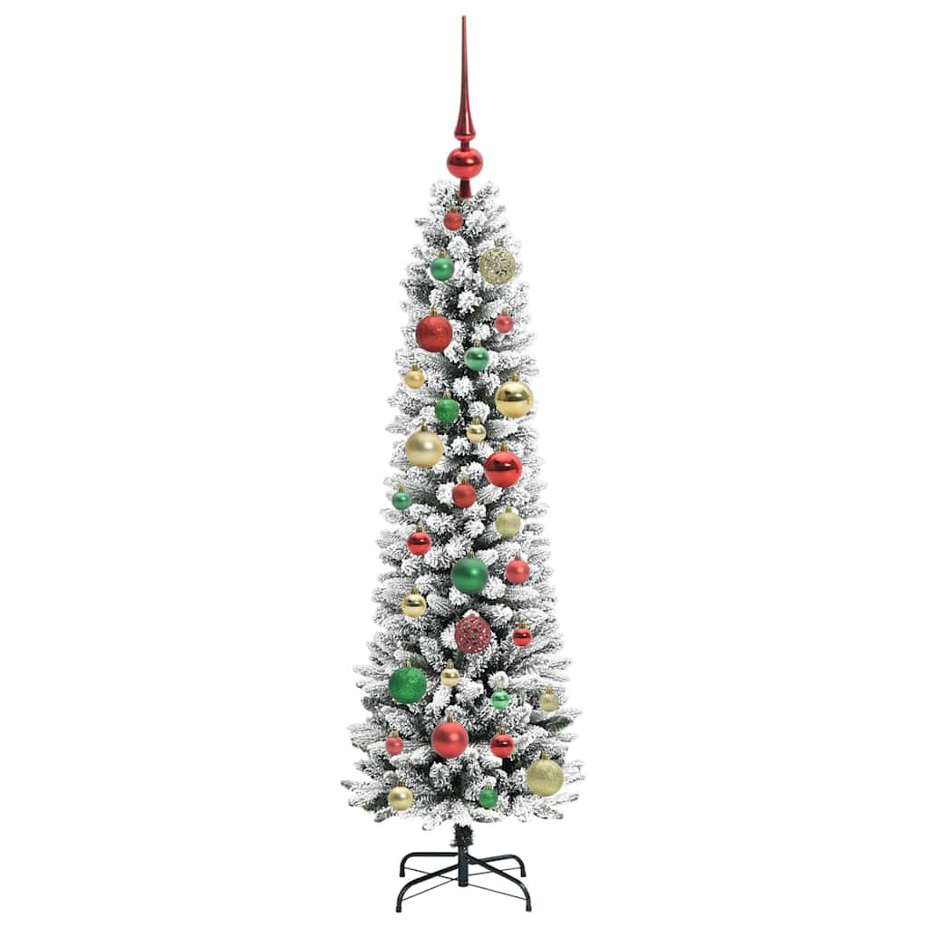 Dirbtinė Kalėdų eglutė Balta 120 cm PVC ir Metalas ir Plastikas