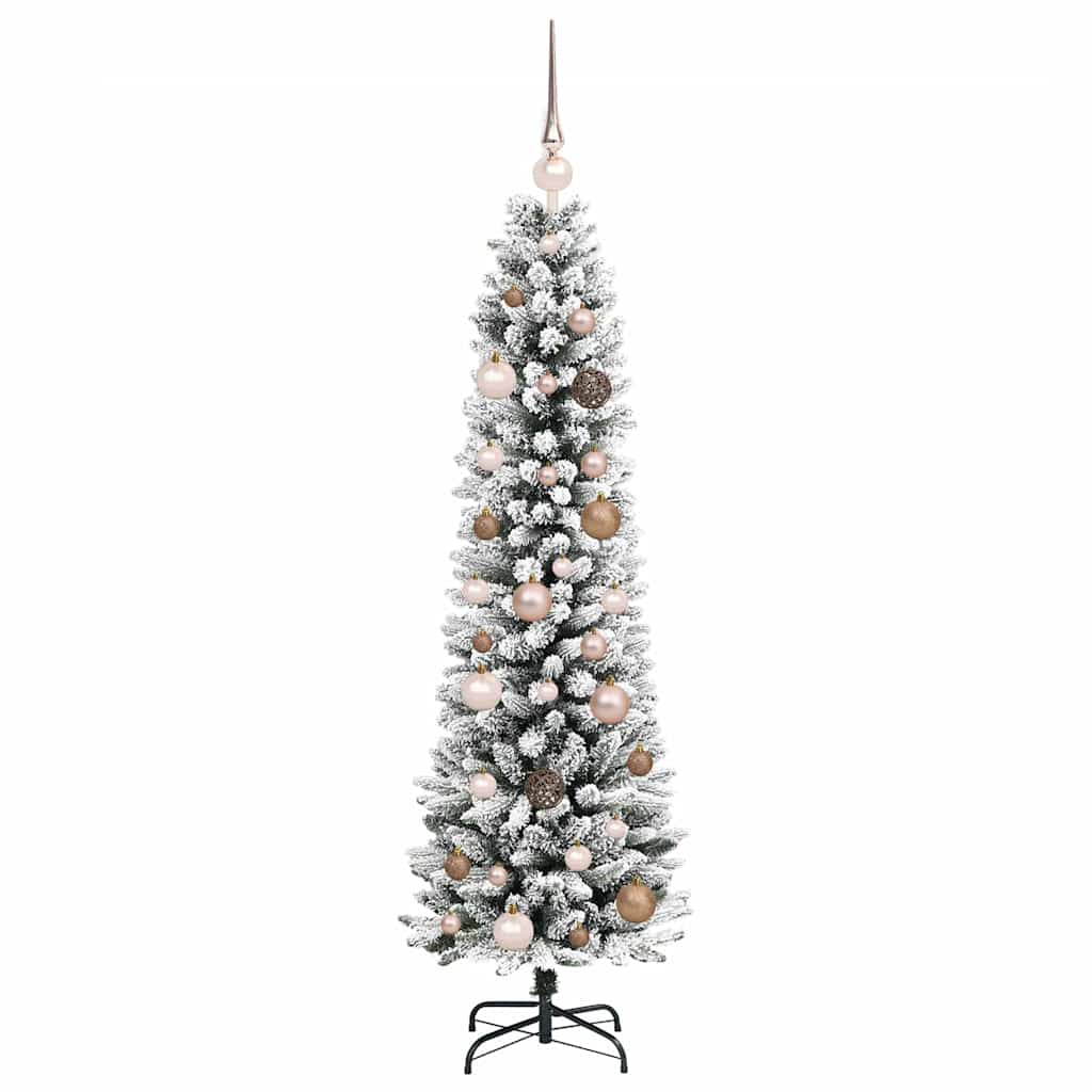 Dirbtinė Kalėdų eglutė Balta 150 cm PVC ir Metalas ir Plastikas