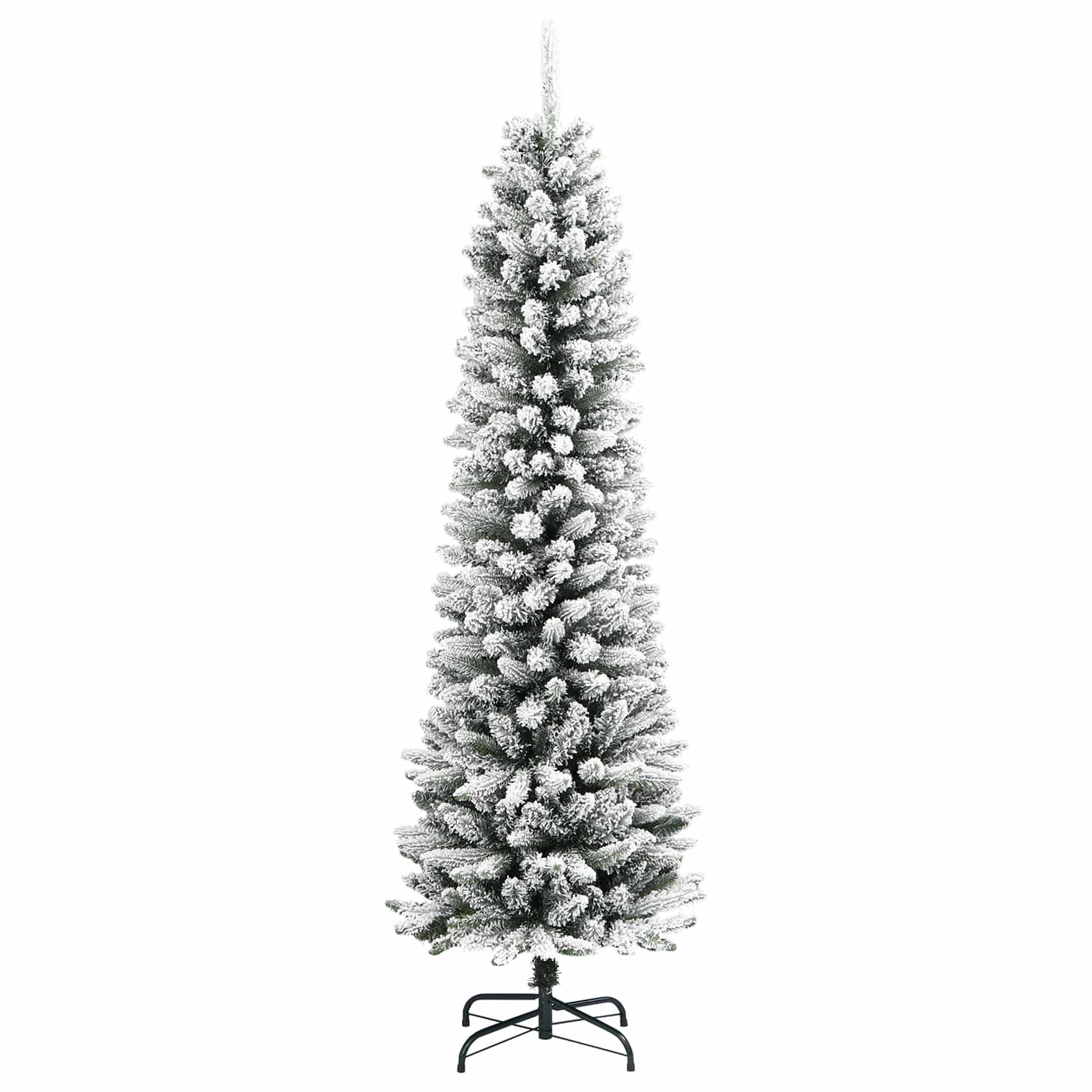 Dirbtinė Kalėdų eglutė AK SNOW, su 150 LED stovu Žalia ir balta 150 cm.