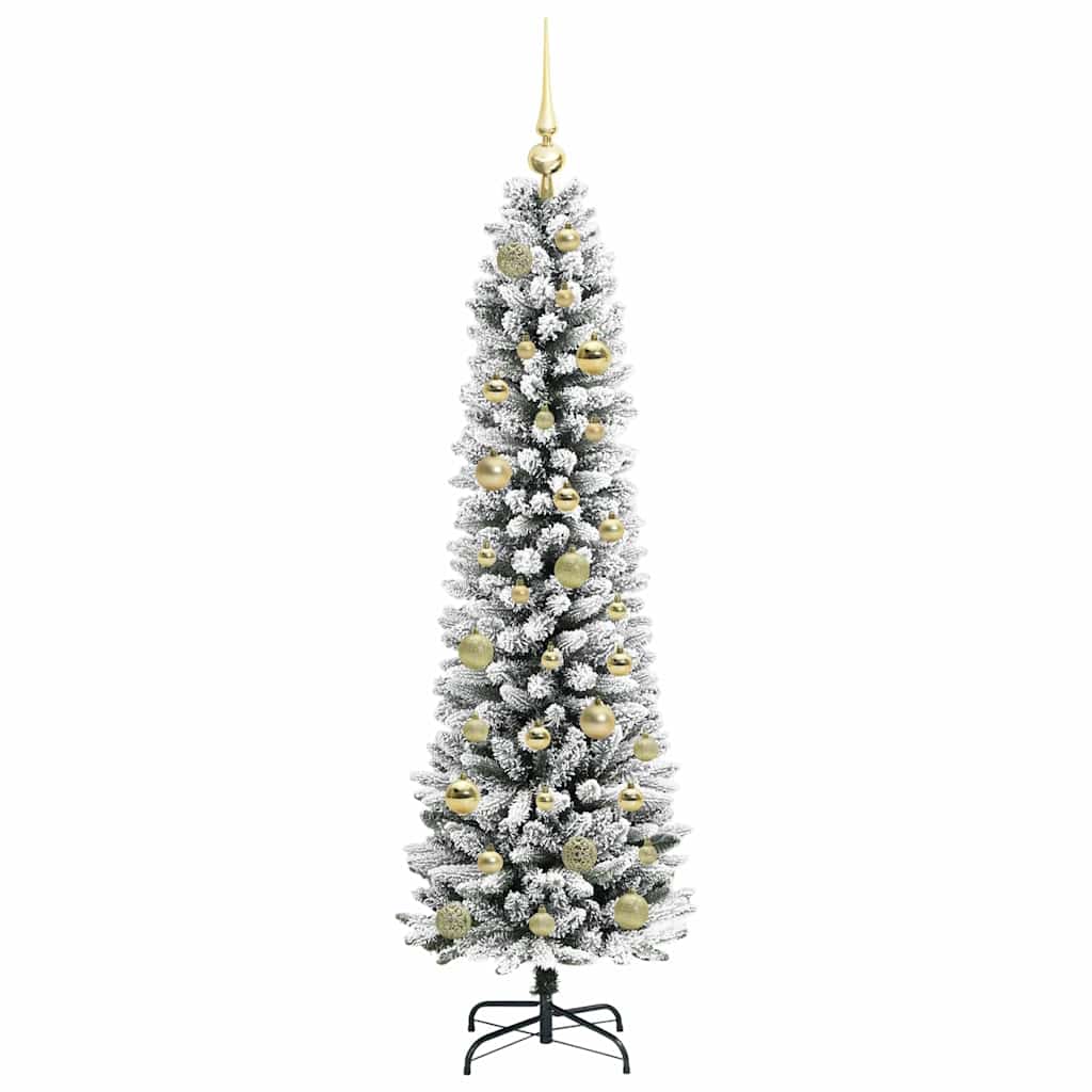 Mākslīgā eglīte AK SNOW ar 150 LED gaismiņām, zaļa un balta, 150 cm.