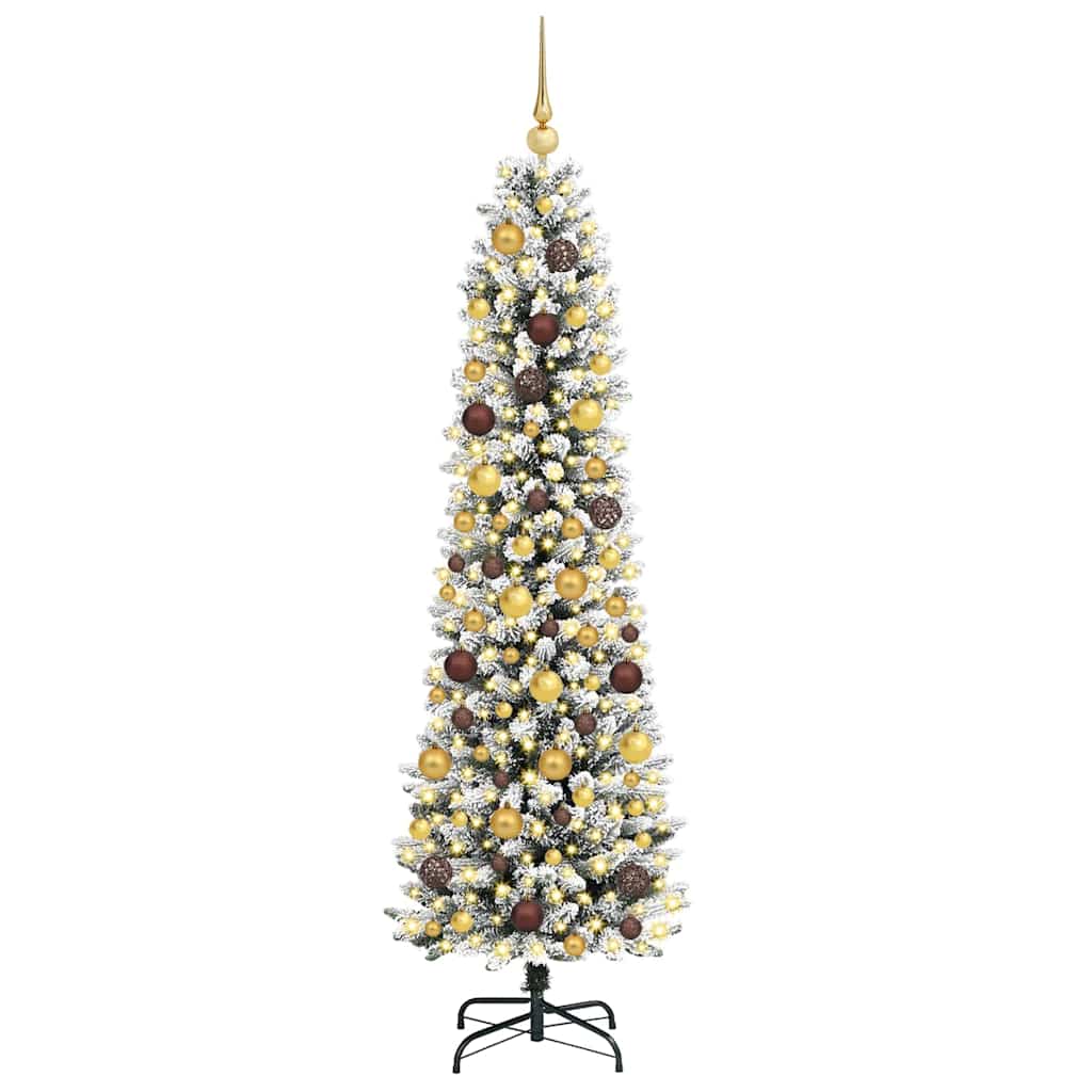 Dirbtinė Kalėdų eglutė Balta 180 cm PVC ir Metalas ir Plastikas