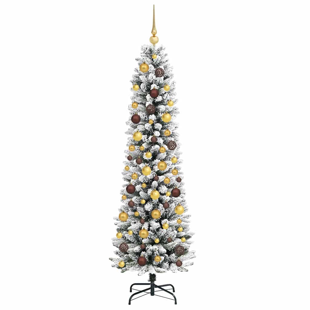 Dirbtinė Kalėdų eglutė Balta 180 cm PVC ir Metalas ir Plastikas