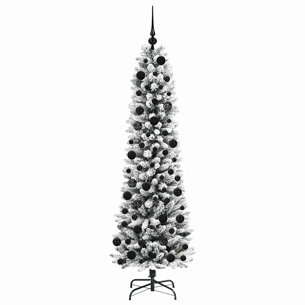 Mākslīgā Ziemassvētku eglīte SHINE WINTER, ar 300 LED gaismām Zaļa un balta 180 cm.