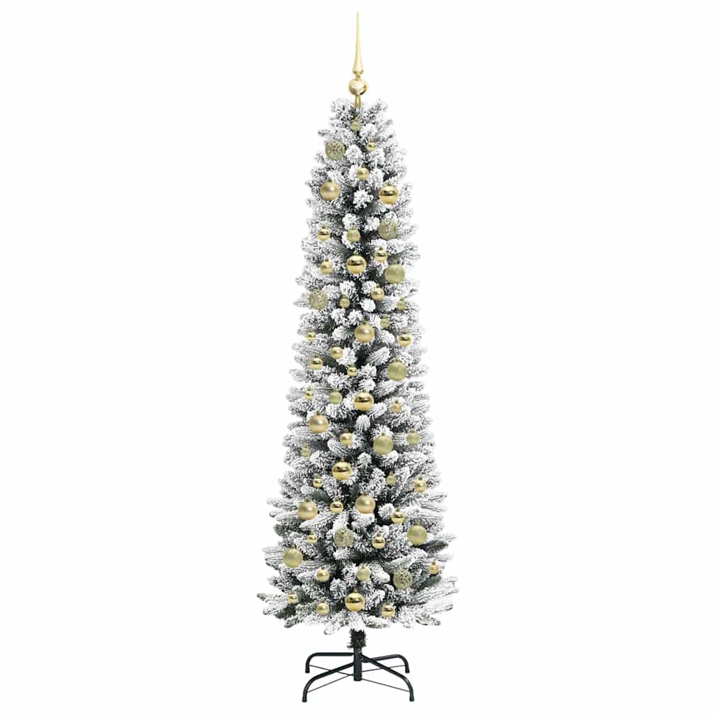 Dirbtinė Kalėdų eglutė Balta 180 cm PVC ir Metalas ir Plastikas