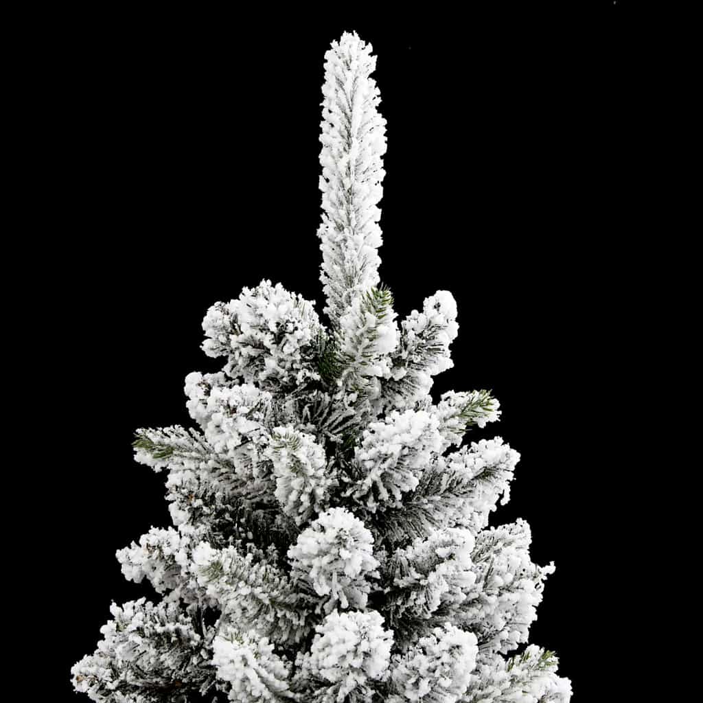 Dirbtinė Kalėdų eglutė GROVE DREAM, su 300 LED stovu Žalia ir balta 210 cm.