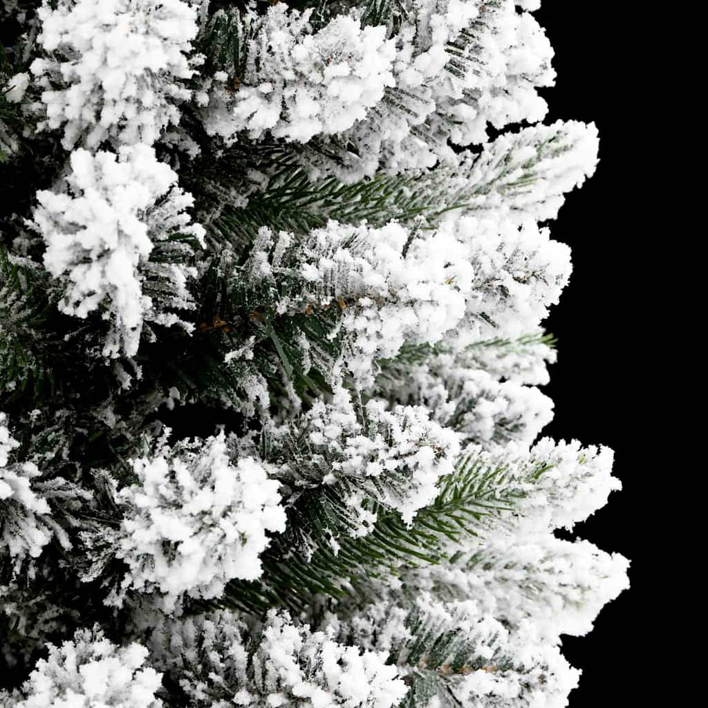 Dirbtinė Kalėdų eglutė HOLLOW SNOW, su 300 LED stovu Žalia ir balta 240 cm.