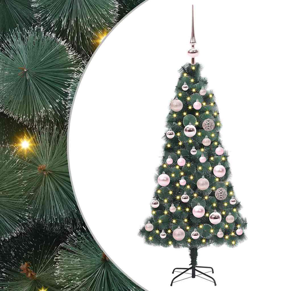 Mākslīgā eglīte MEADOW BOREAL ar bumbiņu komplektu, zaļa, 120 cm.