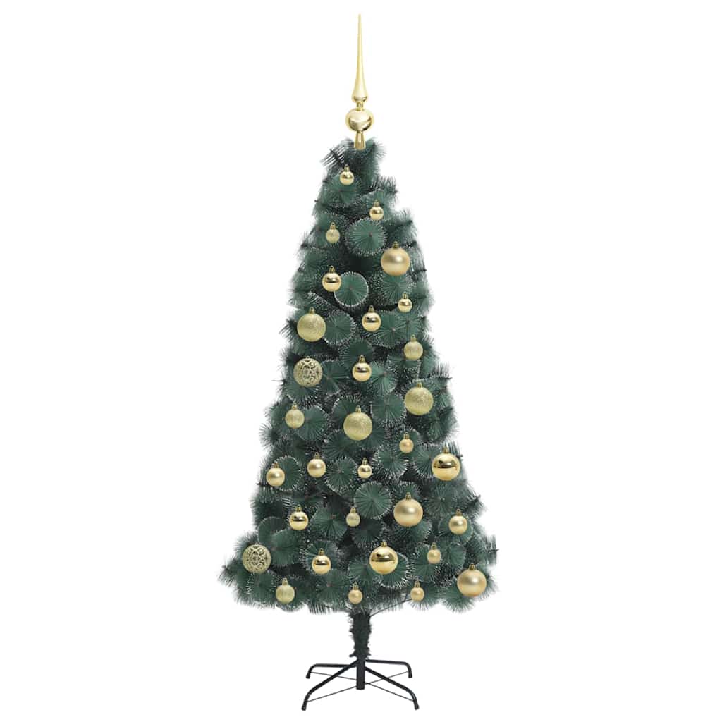 Mākslīgā izgaismotā Ziemassvētku egle MEADOW BOREAL, ar bumbiņu komplektu 120 cm.