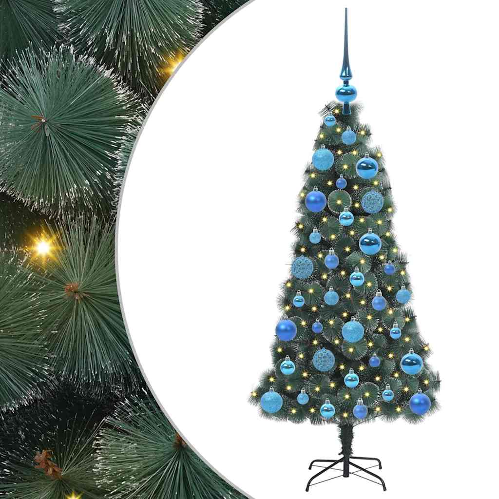 Pre-lit Artificial Christmas Tree MEADOW BOREAL with bauble set