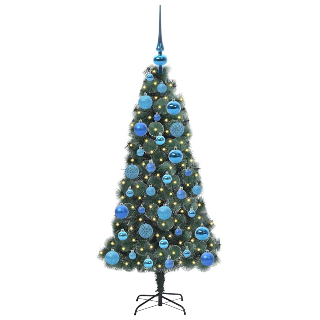 Pre-lit Artificial Christmas Tree MEADOW BOREAL with bauble set