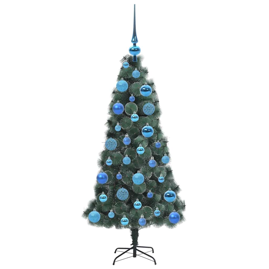 Pre-lit Artificial Christmas Tree MEADOW BOREAL with bauble set