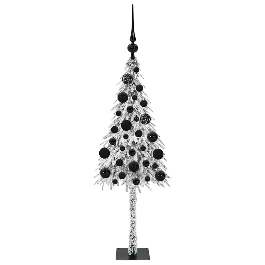 Kalėdų eglutė su 150 LED s stovu Balta 120 cm PE ir Plienas