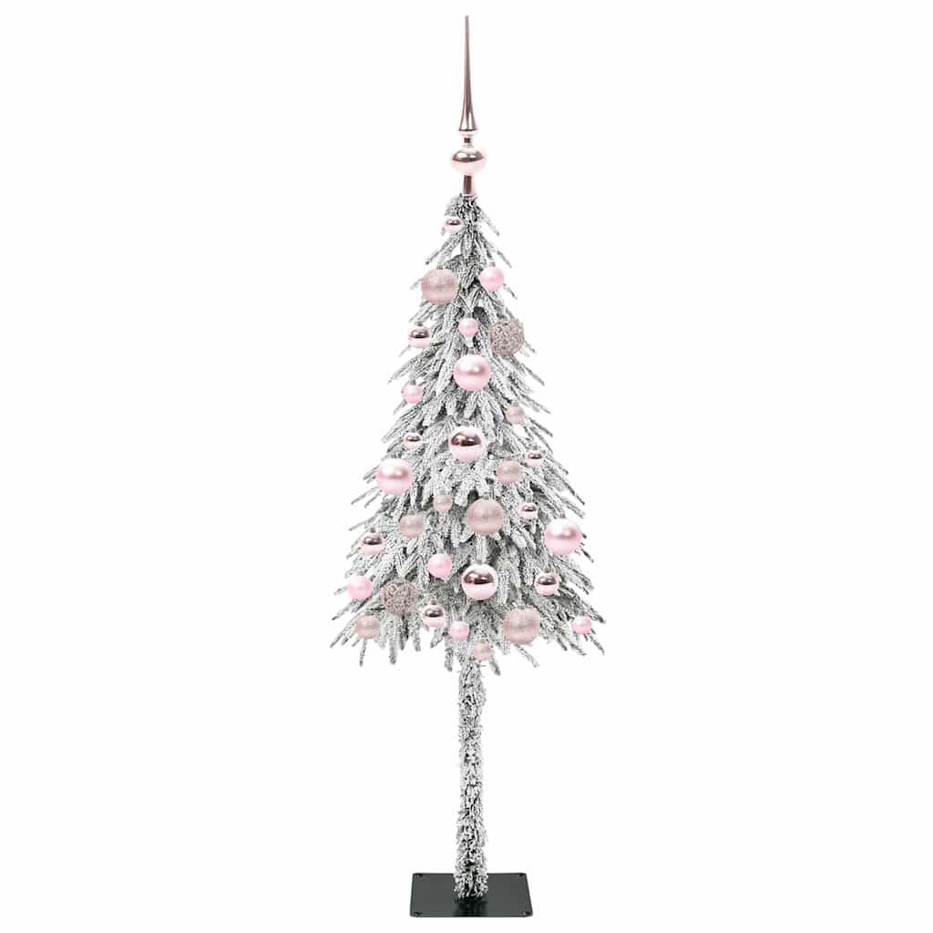 Kalėdų eglutė su 150 LED s stovu Balta 120 cm PE ir Plienas