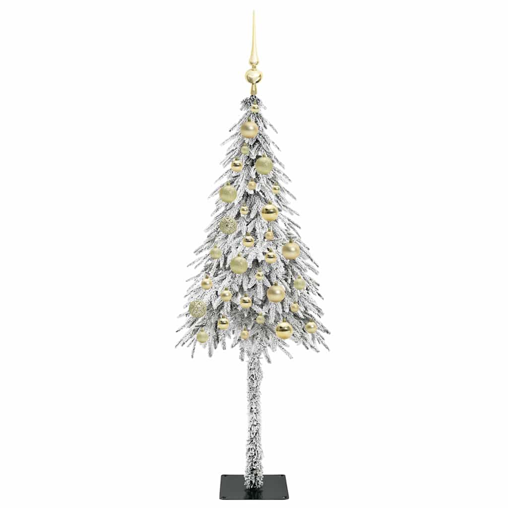 Kalėdų eglutė su 150 LED s stovu Balta 120 cm PE ir Plienas