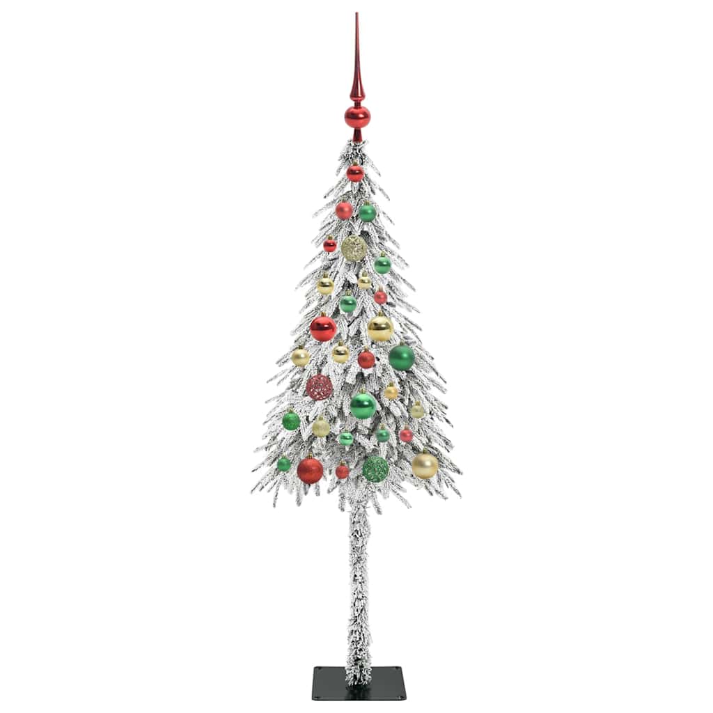 Kalėdų eglutė su 150 LED s stovu Balta 120 cm PE ir Plienas