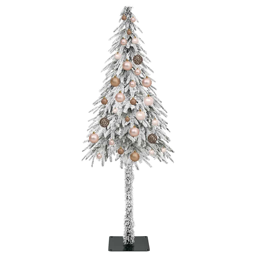 Kalėdų eglutė su 150 LED s stovu Balta 150 cm PE ir Plienas