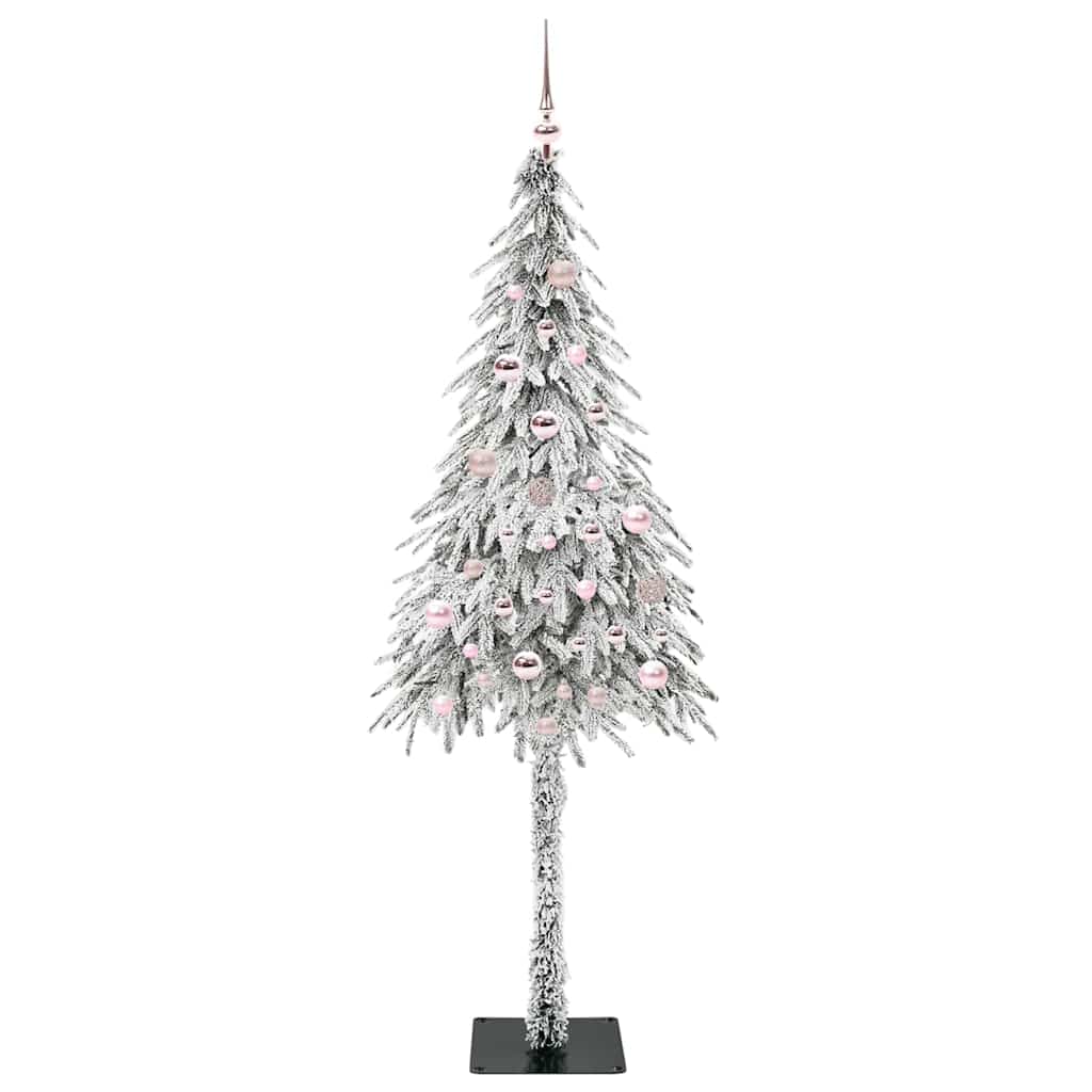 Kalėdų eglutė su 150 LED s stovu Balta 150 cm PE ir Plienas