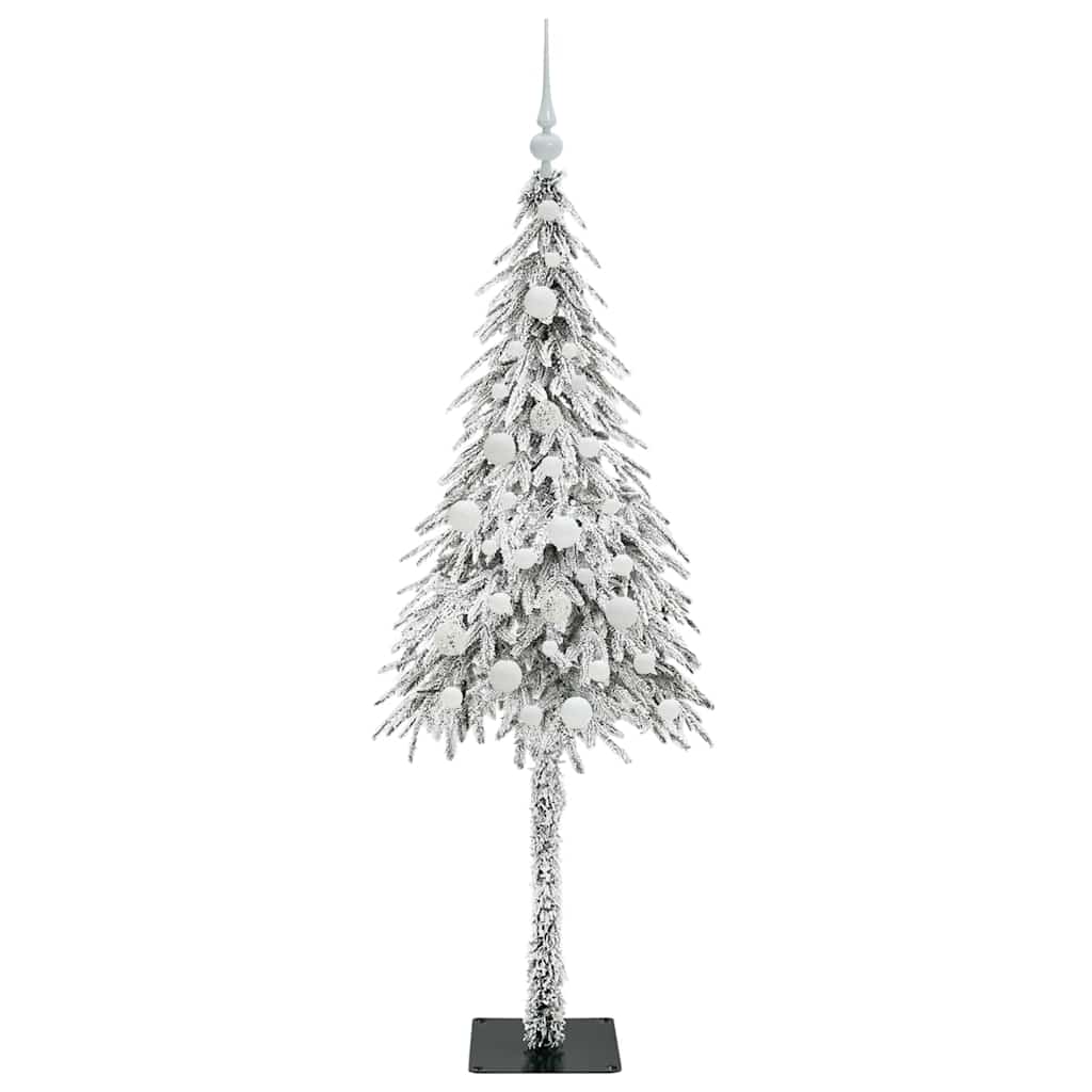 Kalėdų eglutė su 150 LED s stovu Balta 150 cm PE ir Plienas