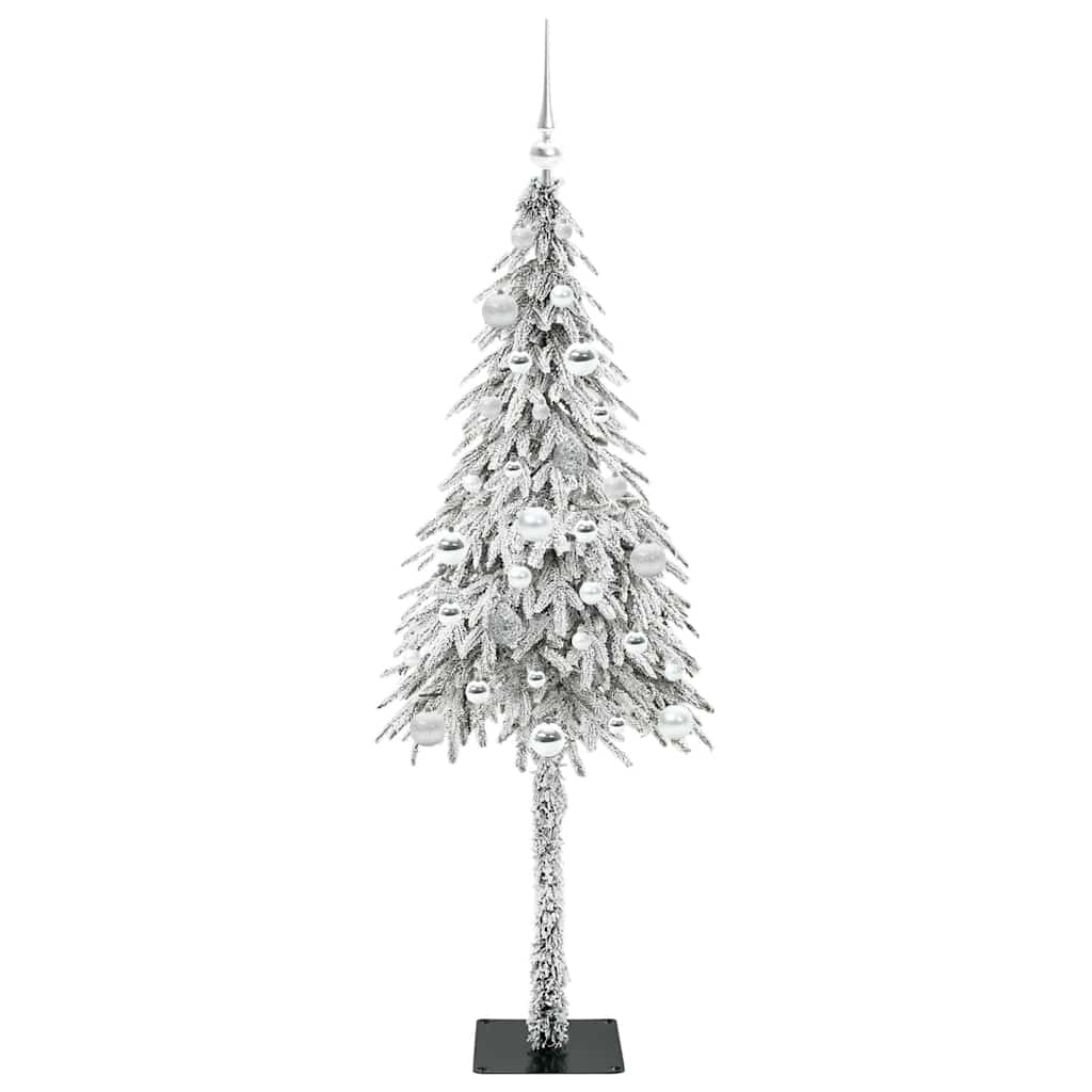 Kalėdų eglutė su 150 LED s stovu Balta 150 cm PE ir Plienas