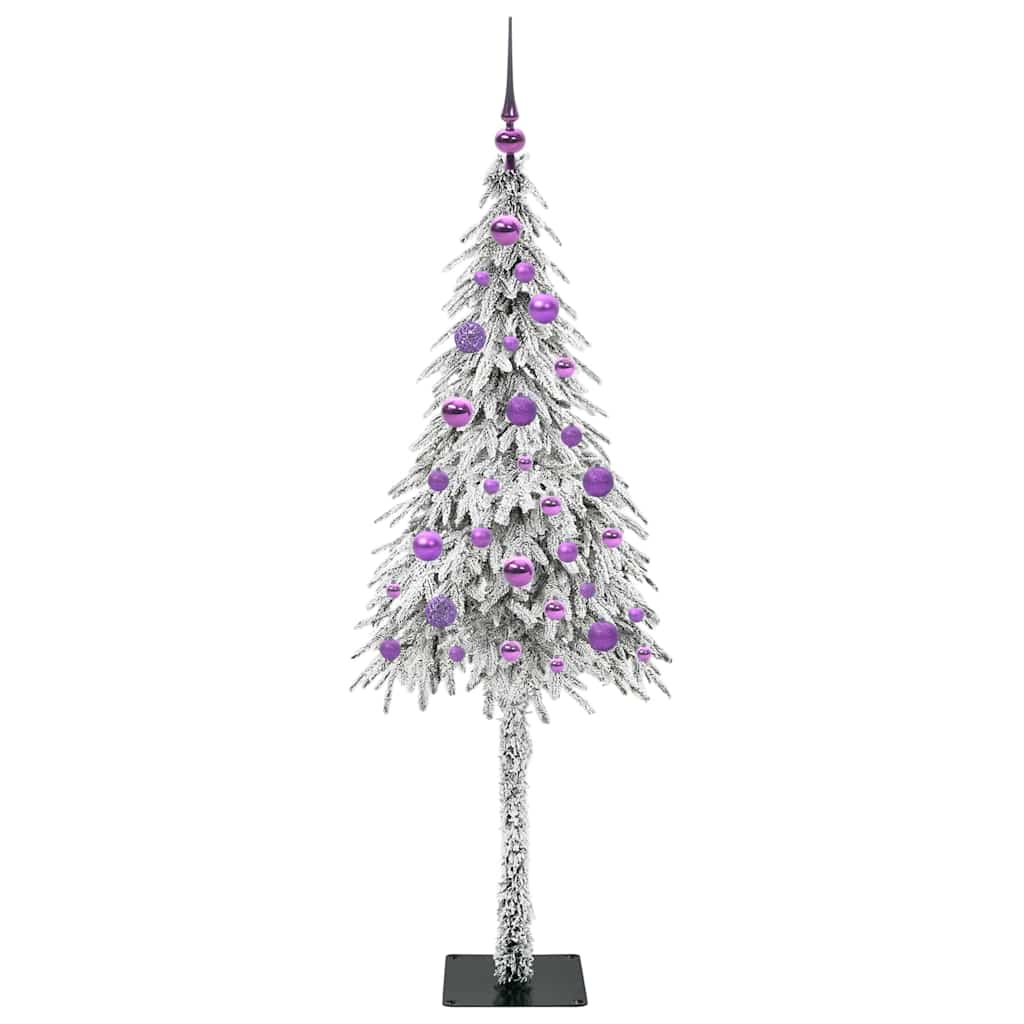 Kalėdų eglutė su 150 LED s stovu Balta 150 cm PE ir Plienas