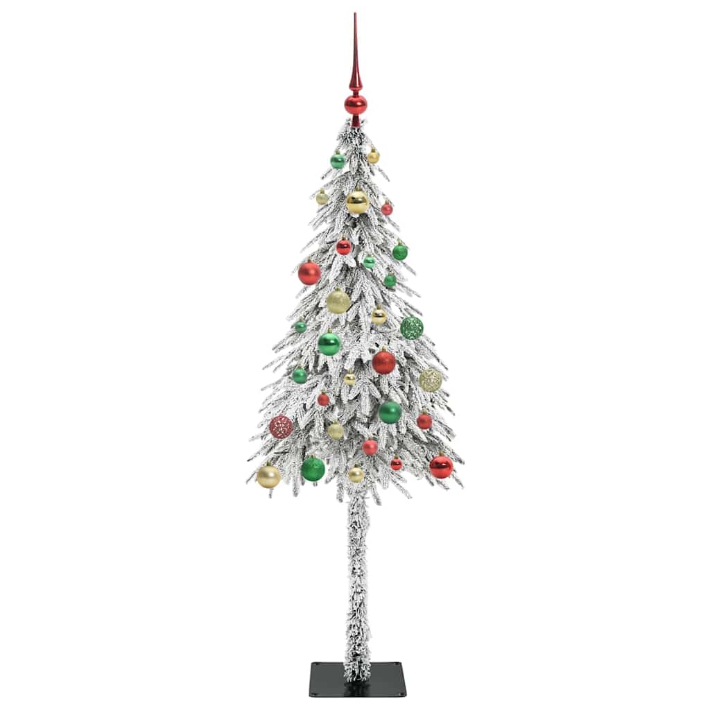 Kalėdų eglutė su 150 LED s stovu Balta 150 cm PE ir Plienas
