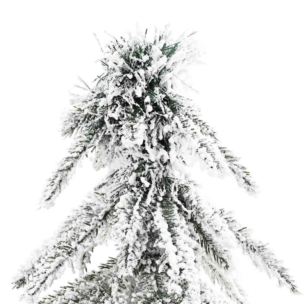 Kalėdų eglutė su 300 LED s stovu Balta 180 cm PE ir Plienas