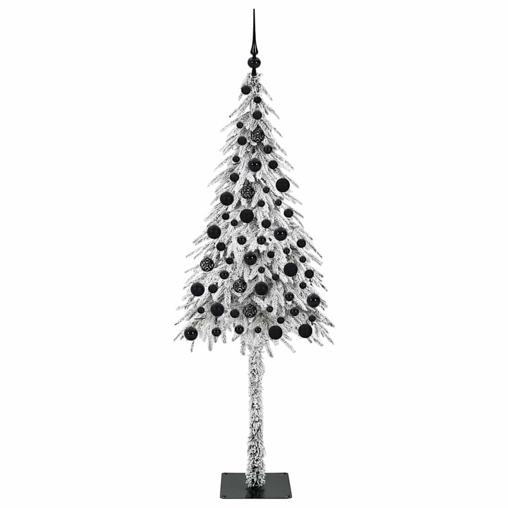 Kalėdų eglutė su 300 LED s stovu Balta 180 cm PE ir Plienas