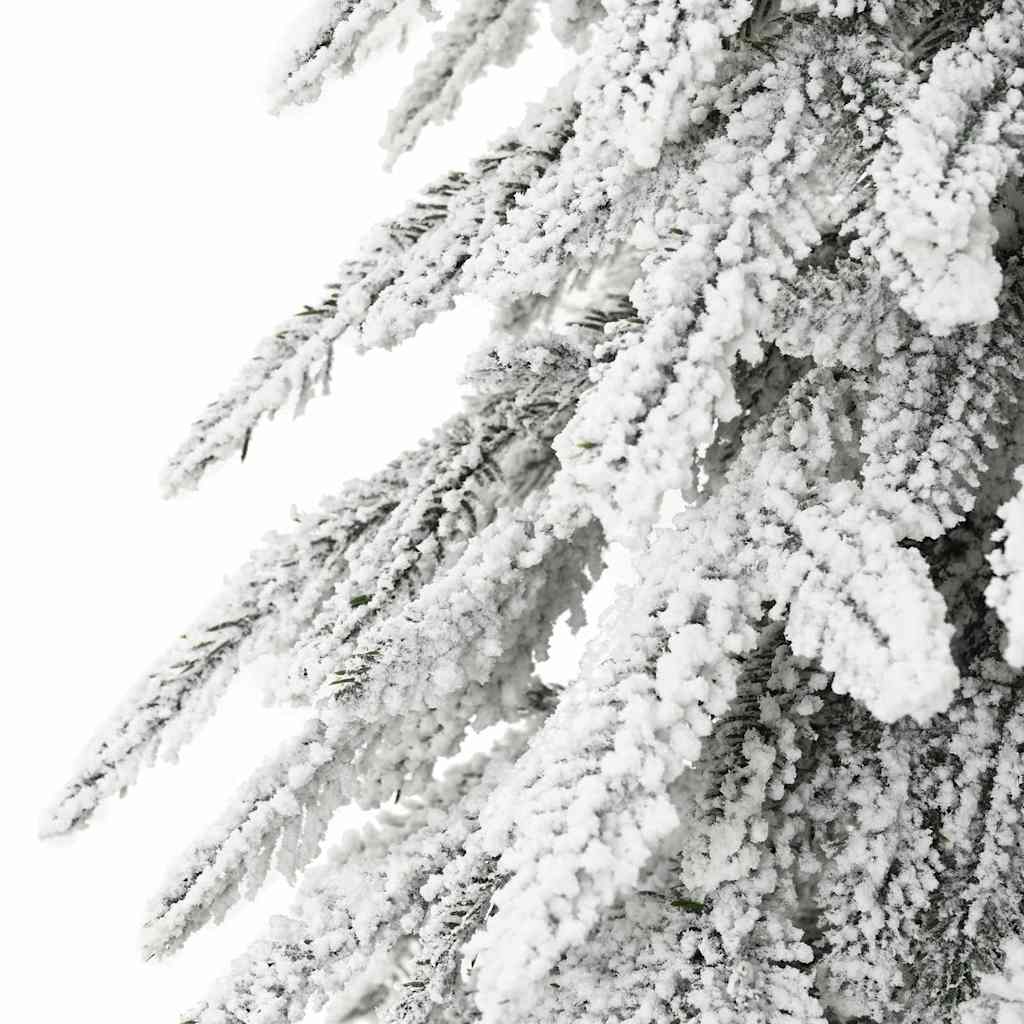 Kalėdų eglutė su 300 LED s stovu Balta 210 cm PE ir Plienas