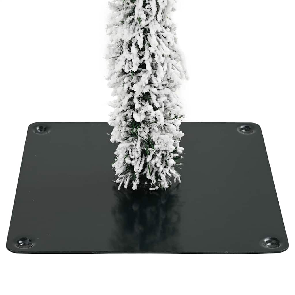 Kalėdų eglutė su 300 LED s stovu Balta 210 cm PE ir Plienas