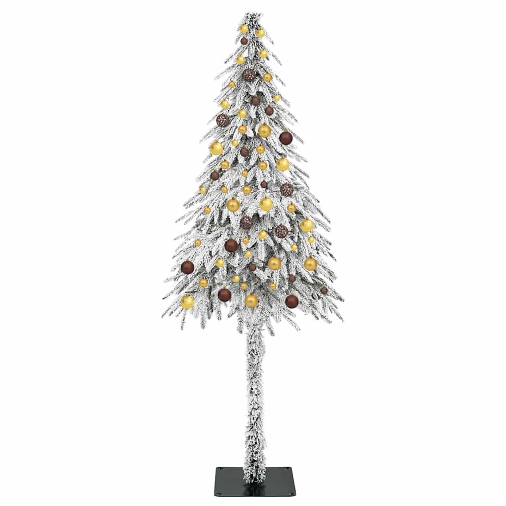 Kalėdų eglutė su 300 LED s stovu Balta 210 cm PE ir Plienas
