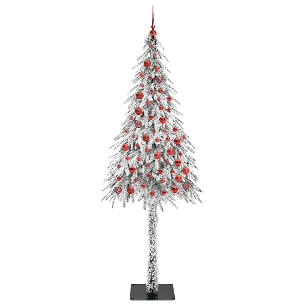 Kalėdų eglutė su 300 LED s stovu Balta 210 cm PE ir Plienas
