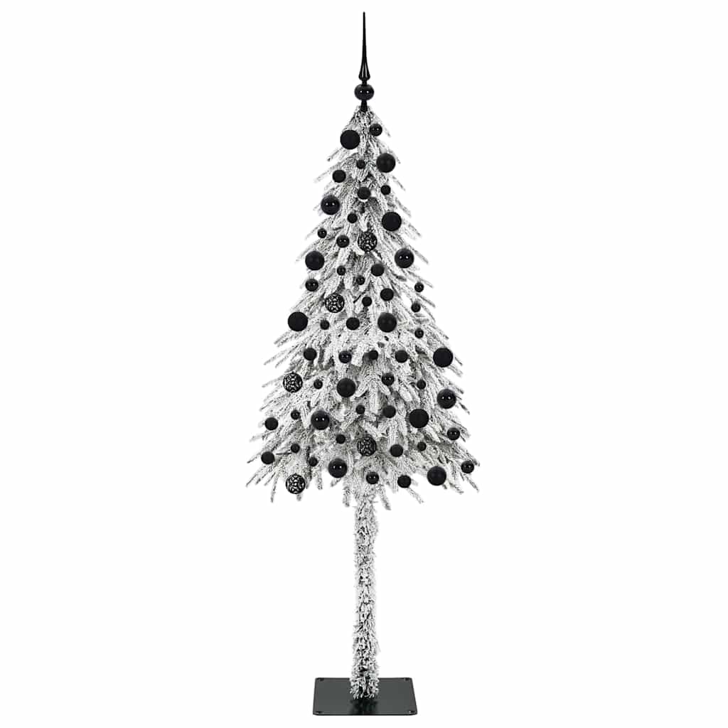 Kalėdų eglutė su 300 LED s stovu Balta 210 cm PE ir Plienas