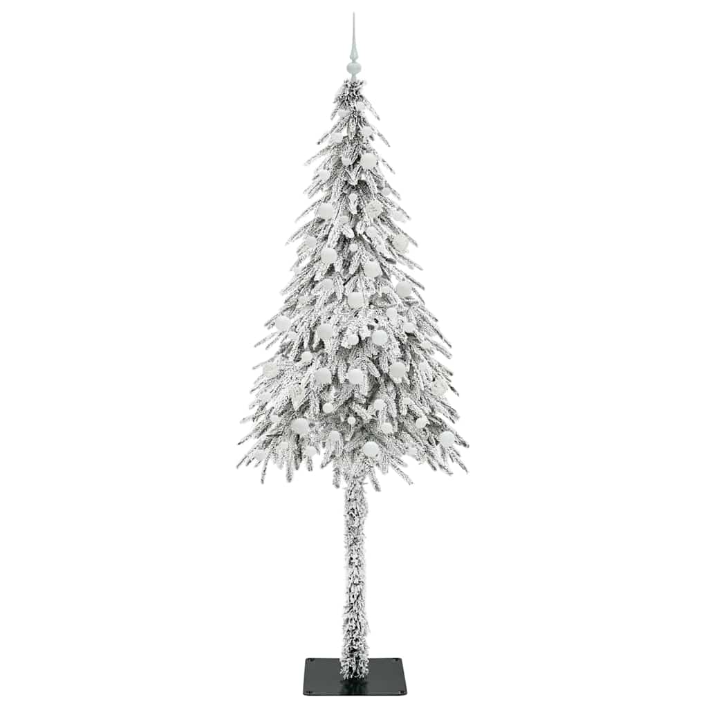 Kalėdų eglutė su 300 LED s stovu Balta 210 cm PE ir Plienas