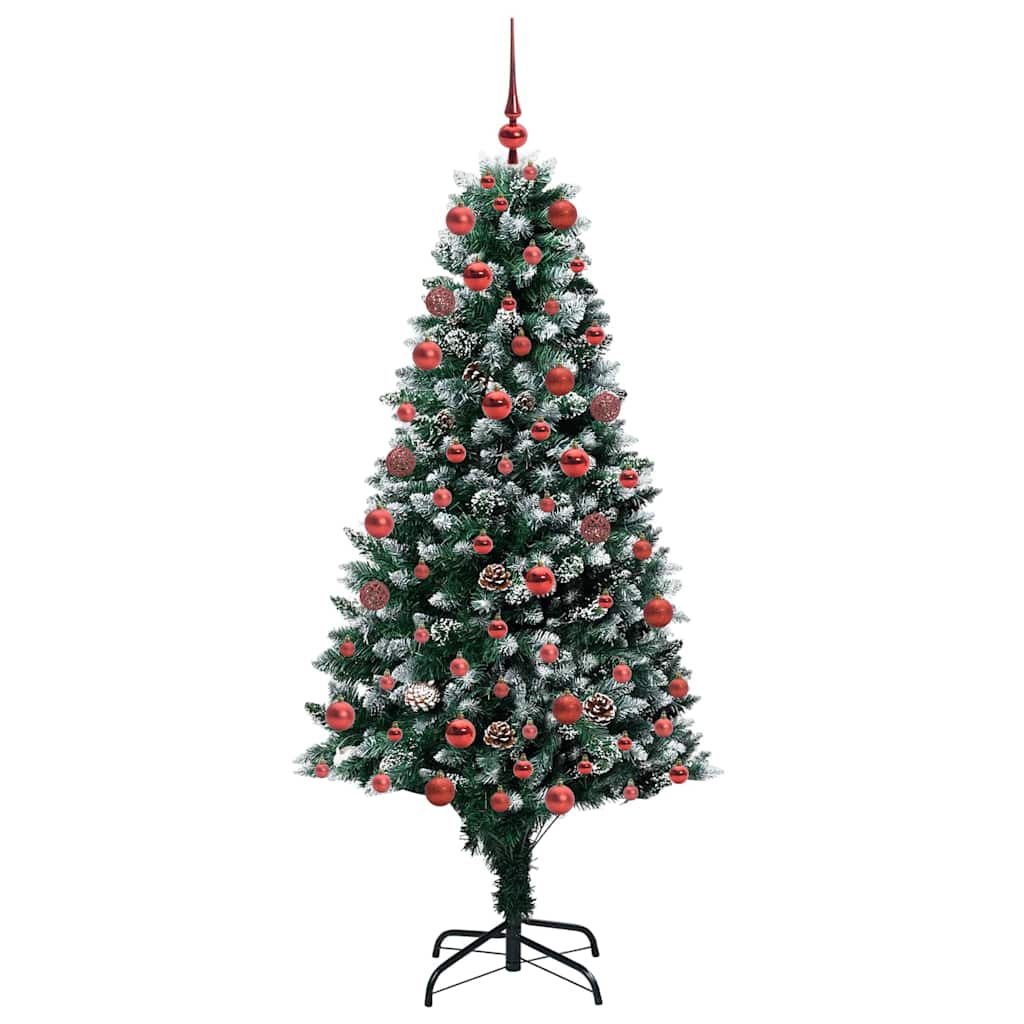 Dirbtinė Kalėdų eglutė Žalia 180 cm PVC ir Plienas ir Plastikas