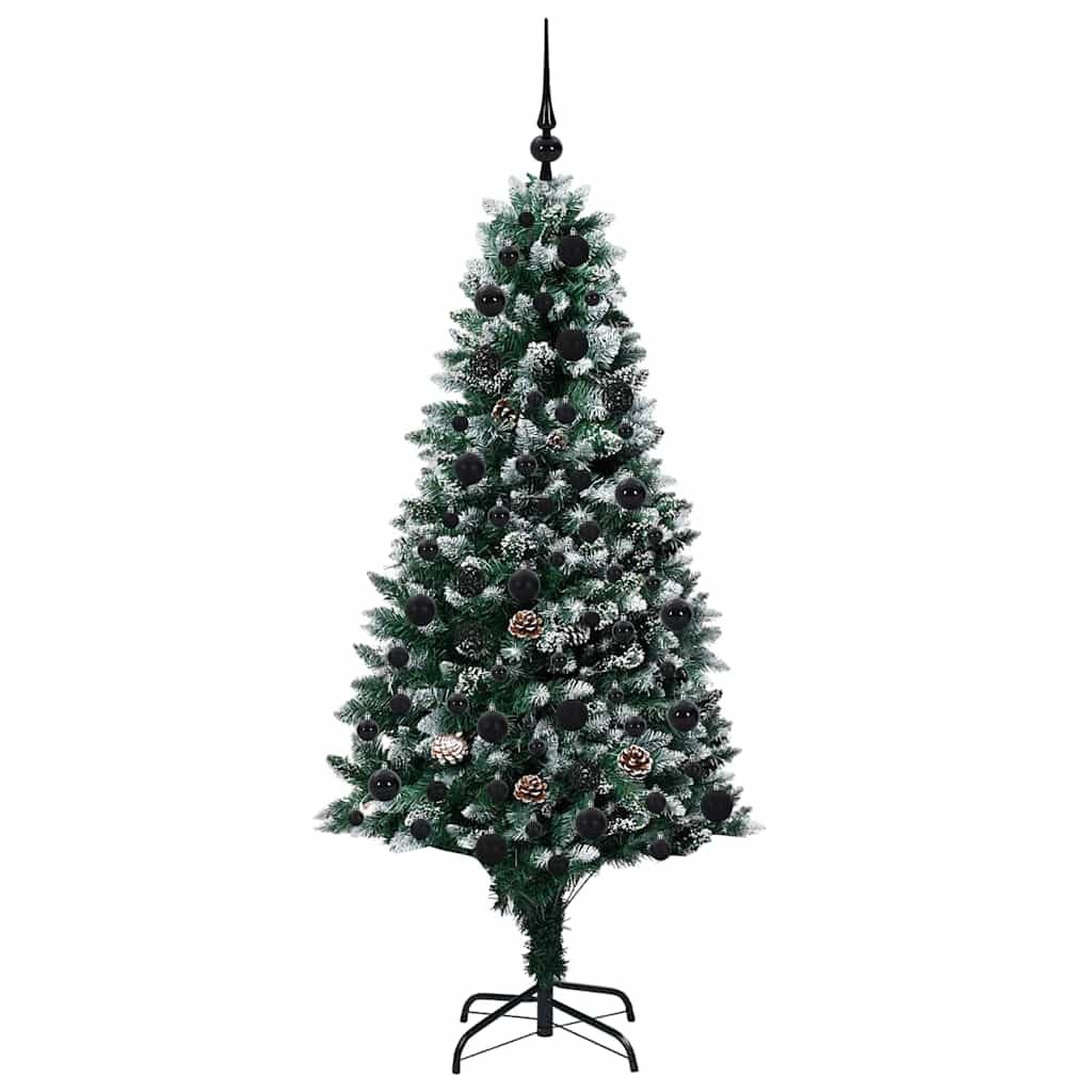 Dirbtinė Kalėdų eglutė Žalia 180 cm PVC ir Plienas ir Plastikas